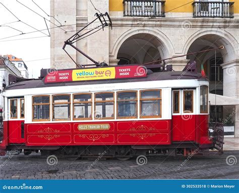 Red tram circuit of the hills. Lisbon 